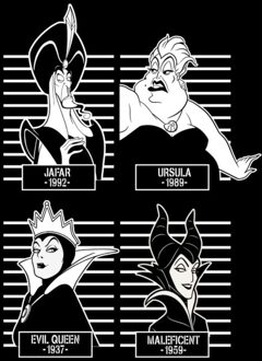 Disney Villains Unisex T-Shirt - Black - XXL Zwart