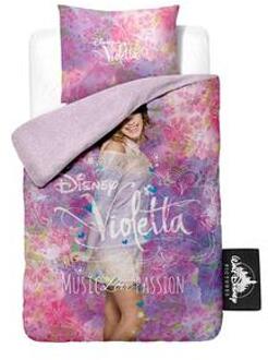Disney Violetta Flora - Dekbedovertrek - Eenpersoons - 140 x 200 cm - Multi