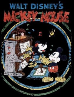 Disney Walt Disney's Mickey Mouse Dames T-shirt - Zwart - L