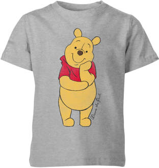 Disney Winnie de Poeh Kinder T-Shirt - Grijs - 98/104 (3-4 jaar) - XS