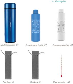 Dison Koeler Case Isolatie Koelkast Pen Cooler Case blauw