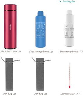 Dison Koeler Case Isolatie Koelkast Pen Cooler Case bordeaux