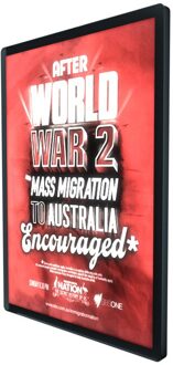 Display Frame Licht Licht Up Display Led Reclame Lichtbak 19w-50X70cm zilver