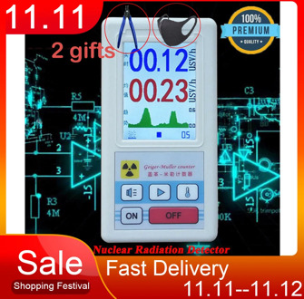 Display Screen Geiger Counter Display Nuclear Radiation Detector Personal Dosimeter Marble Detectors Beta Gamma X-ray Tester