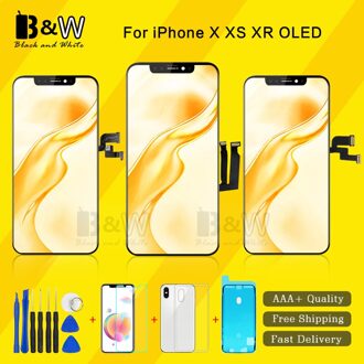 Display Voor Iphone X Xr Xs Max Oled/Tft Scherm Vervanging Lens Pantalla Met Grote 3D Touch Digitizer Geen dode Spot Gratis Ship TFT For iPhone 11