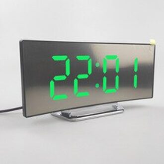 Display Wekker Snooze Rustig Thuis Slaapkamer Bureau Elektronische Geruisloze groen