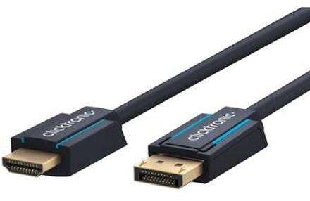 DisplayPort / HDMI Aansluitkabel [1x DisplayPort stekker - 1x HDMI-stekker] 1.00 m Blauw