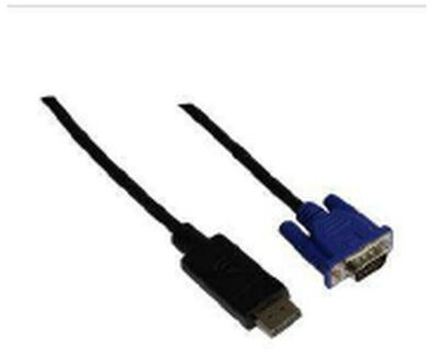 DisplayPort Male to VGA Male cable 30AWG,1.8M,Black - small