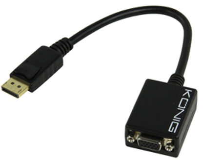 Displayport -VGA kabel mannelijk - vrouwelijk 0,20 m