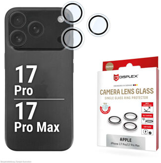 DISPLEX CamGlass Single Camera Protector voor de Apple iPhone 17 Pro / 17 Pro Max Transparant
