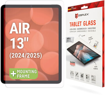 DISPLEX Glass Screenprotector voor de Apple iPad Air 13 inch (2026) M4 / (2025) M3 / (2024) M2 Transparant