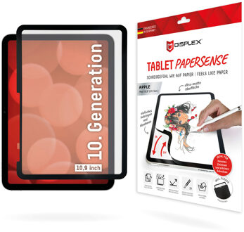 DISPLEX Papersense Screenprotector voor de Apple iPad 11 (2025) 11 inch A16 / iPad 10 (2022) 10.9 inch Transparant - 1 inch