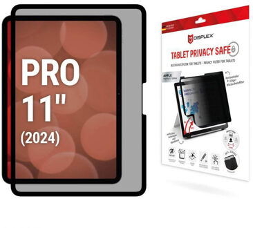 DISPLEX Privacy Screenprotector voor de Apple iPad Pro 11 (2025) M5 / (2024) M4 Transparant