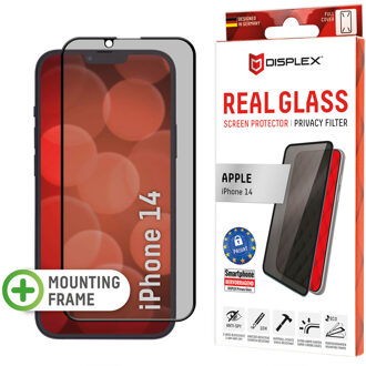 DISPLEX Screenprotector Privacy Glass voor de Apple iPhone 13 / 13 Pro / 14 Transparant
