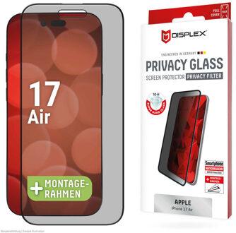 DISPLEX Screenprotector Privacy Glass voor de Apple iPhone Air Transparant