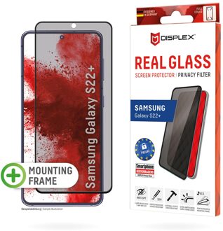 DISPLEX Screenprotector Privacy Glass voor de Samsung Galaxy S22 Plus Transparant