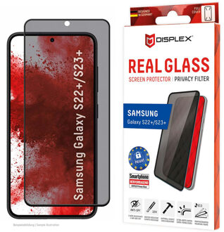 DISPLEX Screenprotector Privacy Glass voor de Samsung Galaxy S23 Plus Transparant