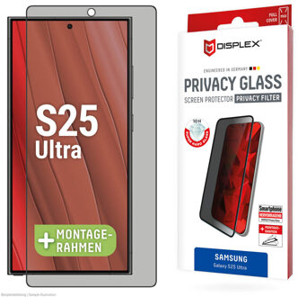 DISPLEX Screenprotector Privacy Glass voor de Samsung Galaxy S25 Ultra Transparant