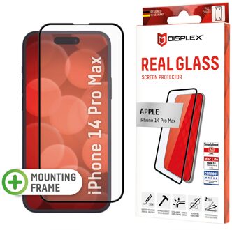 DISPLEX Screenprotector Real Glass Full Cover voor de Apple iPhone 14 Pro Max Transparant