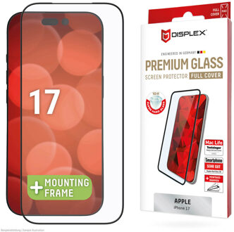 DISPLEX Screenprotector Real Glass Full Cover voor de Apple iPhone 17 / 17 Pro Transparant