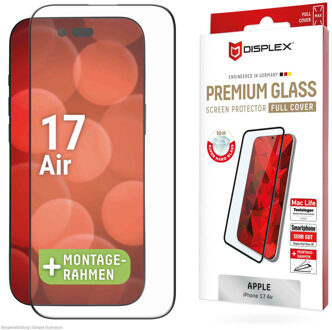 DISPLEX Screenprotector Real Glass Full Cover voor de Apple iPhone Air Transparant