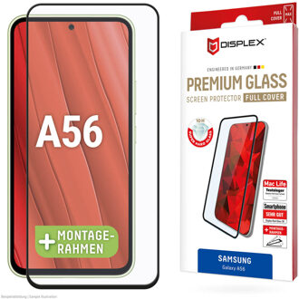 DISPLEX Screenprotector Real Glass Full Cover voor de Samsung Galaxy A56 Transparant