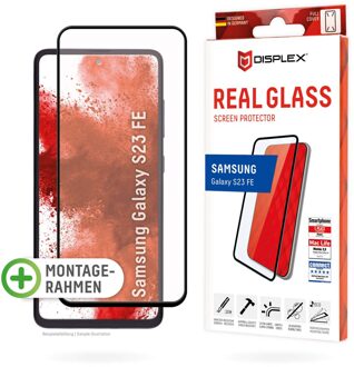 DISPLEX Screenprotector Real Glass Full Cover voor de Samsung Galaxy S23 FE Transparant