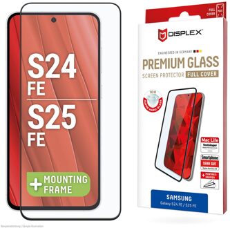 DISPLEX Screenprotector Real Glass Full Cover voor de Samsung Galaxy S24 FE / S25 FE Transparant