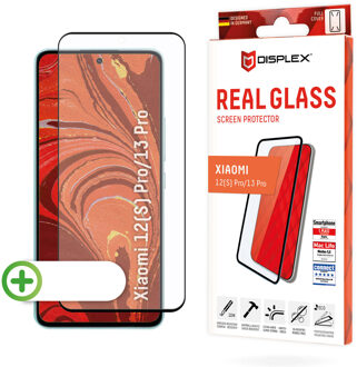DISPLEX Screenprotector Real Glass Full Cover voor de Xiaomi 13 Pro / 12 Pro Transparant