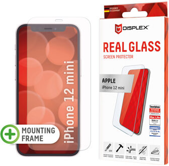 DISPLEX Screenprotector Real Glass voor de Apple iPhone 12 Mini Transparant