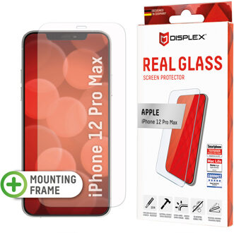 DISPLEX Screenprotector Real Glass voor de Apple iPhone 12 Pro Max Transparant