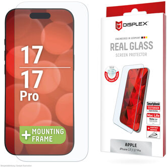 DISPLEX Screenprotector Real Glass voor de Apple iPhone 17 / 17 Pro Transparant