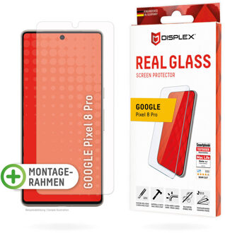 DISPLEX Screenprotector Real Glass voor de Google Pixel 8 Pro Transparant