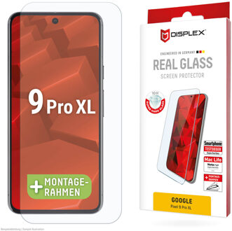 DISPLEX Screenprotector Real Glass voor de Google Pixel 9 Pro XL / 10 Pro XL Transparant