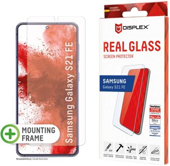 DISPLEX Screenprotector Real Glass voor de Samsung Galaxy S21 FE Transparant