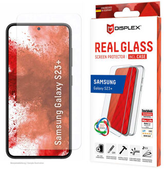 DISPLEX Screenprotector Real Glass voor de Samsung Galaxy S23 Plus Transparant