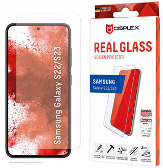 DISPLEX Screenprotector Real Glass voor de Samsung Galaxy S23 Transparant