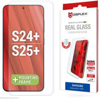 DISPLEX Screenprotector Real Glass voor de Samsung Galaxy S24 Plus / S25 Plus Transparant