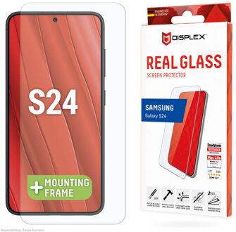 DISPLEX Screenprotector Real Glass voor de Samsung Galaxy S24 / S25 Transparant