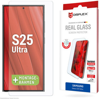 DISPLEX Screenprotector Real Glass voor de Samsung Galaxy S25 Ultra Transparant