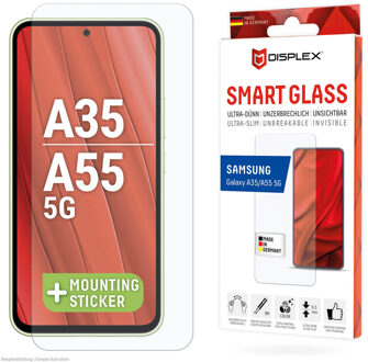 DISPLEX Smart Glass screenprotector voor de Samsung Galaxy A35 / A55 Transparant