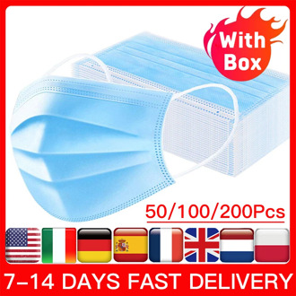 Disposable Face Mask Medical Masks 3 layer surgical mask Protective Mask for Dust Airborne Particles Pollution Home Work Outdoor