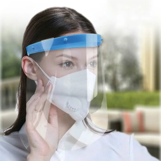 Disposable Full Face Mask Protect Anti Saliva / Foam Dust/Safety Shield Clear Face Mask Protect Eye Safety
