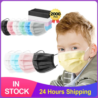 Disposable Medical Mask Child Anti-Dust Protect Face Masks Non-Woven 3 Layers Protect Face Surgical Masks Safe Breathable