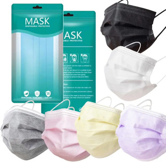 Disposable Medical Mask Mouth Face Surgical Mask Non-woven 3 Layer Ply Filter Elastic Earloop Mask Universal Fast Delivery