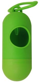 Disposable Plastic Garbage Trash Bags Cleaning Waste Bag Storage Rubbish Poop Bags Case Set Pill Shape Portable for Mommy Baby solid groen