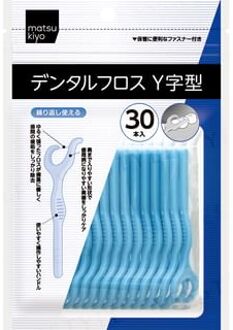 Disposable Plastic Stemmed Dental Floss Y Type 30 pcs