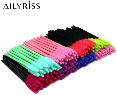 Disposable Silicone Gel Eyelash Brush Comb Mascara Wands 25/50pcs Eye Lashes Extension Tool Professional Beauty Makeup Tool