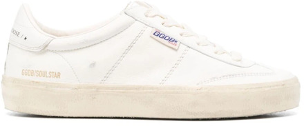 Distressed Leren Sneakers Golden Goose , White , Dames - 40 Eu,37 Eu,36 Eu,41 EU