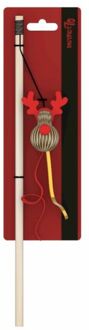 District 70 Kattenhengel X-MAS Rudolph - Kattenspeeltje - Rood - 40 x 10 x 5 cm